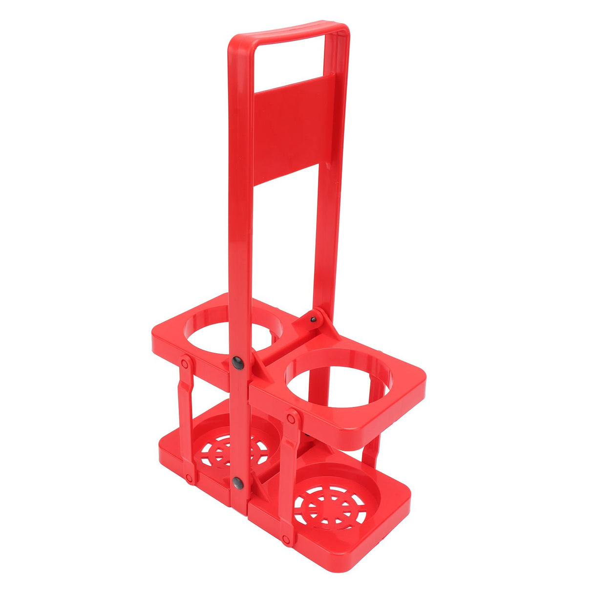 Beer Caddy Holder 2 Pack Foldable Portable Beer Beverage Display Basket Beer Bottle Carrier with Thickened Handle Red