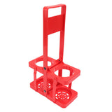 Beer Caddy Holder 2 Pack Foldable Portable Beer Beverage Display Basket Beer Bottle Carrier with Thickened Handle Red