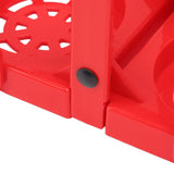 Beer Caddy Holder 2 Pack Foldable Portable Beer Beverage Display Basket Beer Bottle Carrier with Thickened Handle Red