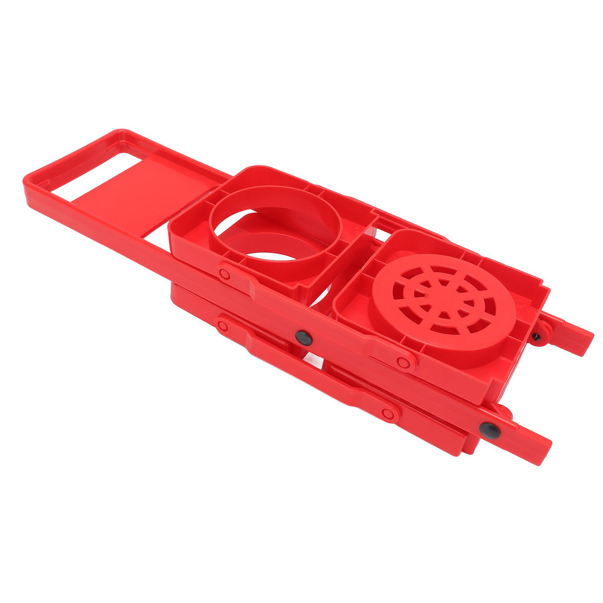 Beer Caddy Holder 2 Pack Foldable Portable Beer Beverage Display Basket Beer Bottle Carrier with Thickened Handle Red
