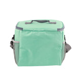 Insulated Bag Cloth Multifunction Modern Thermal Lunch Handbag with Single Shoulder for Home Work Green
