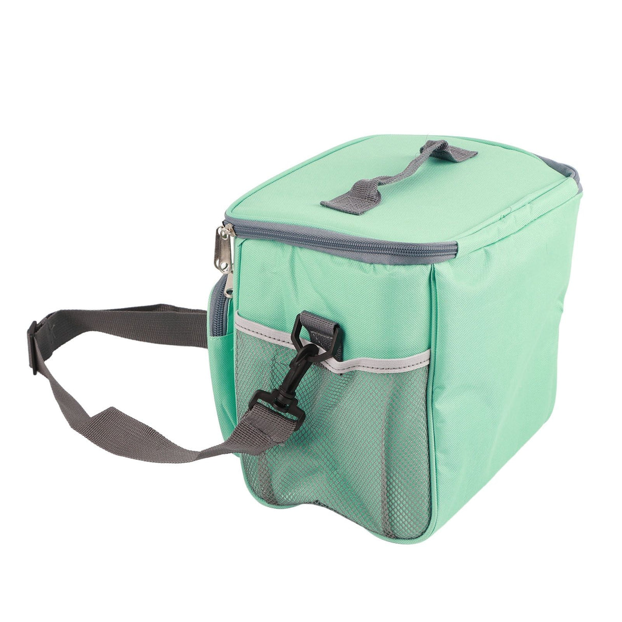 Insulated Bag Cloth Multifunction Modern Thermal Lunch Handbag with Single Shoulder for Home Work Green