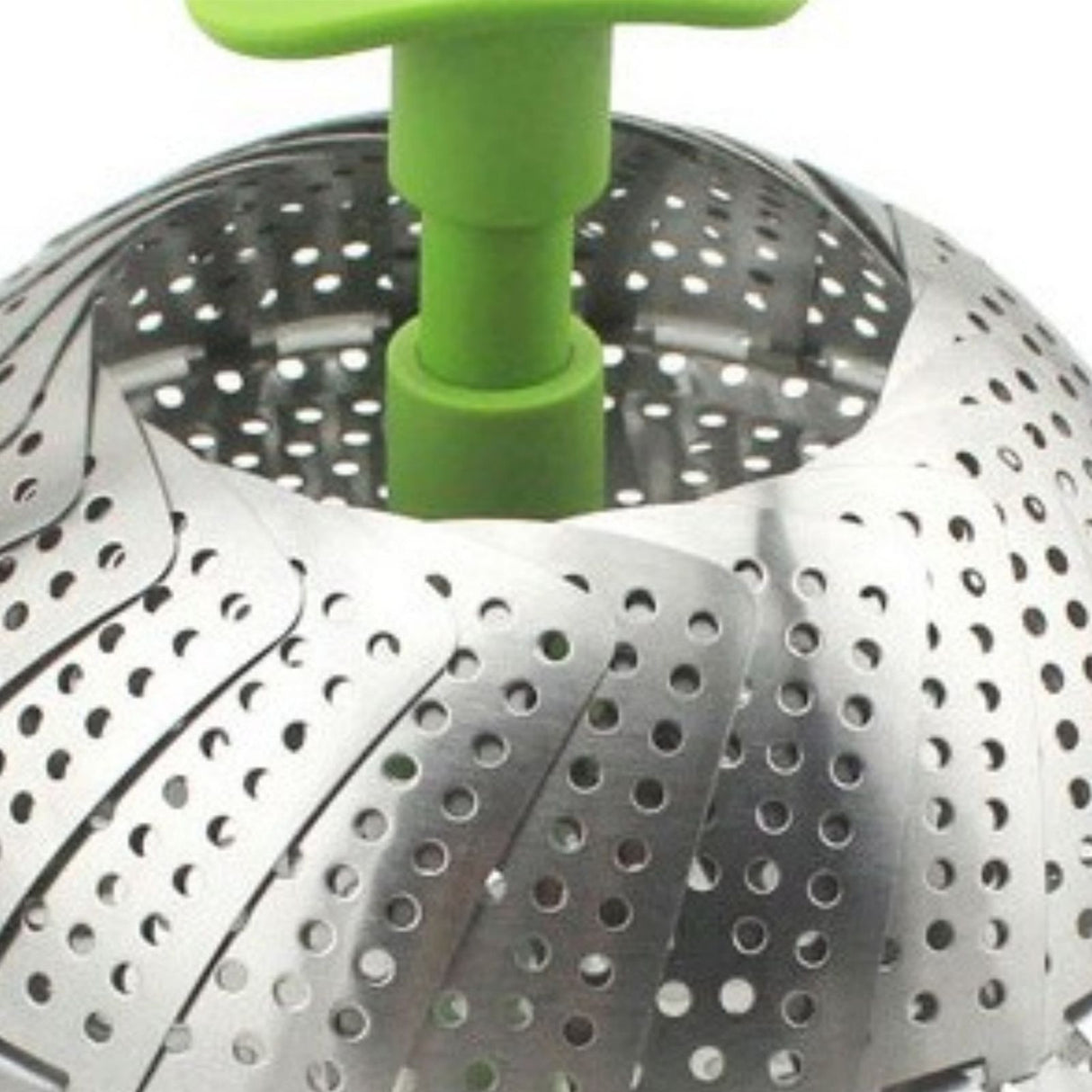 Steam Basket Stainless Steel Folding Vegetable Steam Basket with ABS Handle for Veggie Fish Seafood Cooking Steam Basket