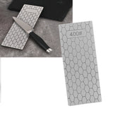 Diamond Sharpening Stone Rectangle Diamond Knife Sharpening Plate Whetstone Grindstone Grinder Tool for Kitchen 400 Grit