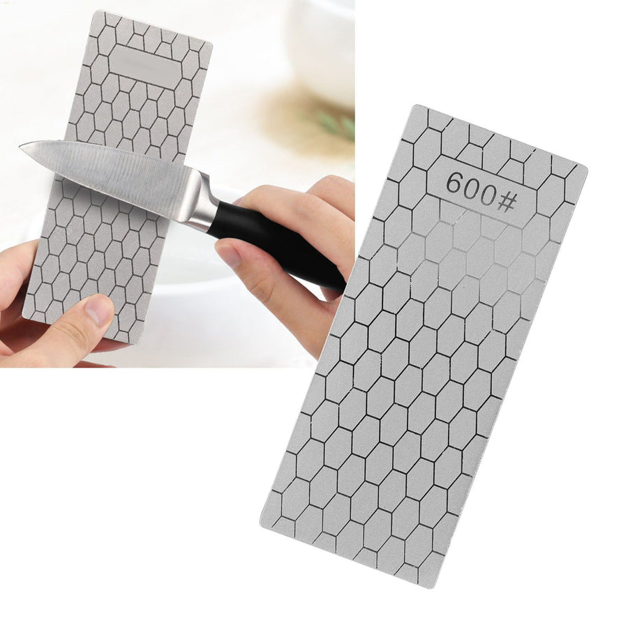 Diamond Sharpening Stone Rectangle Diamond Knife Sharpening Plate Whetstone Grindstone Grinder Tool for Kitchen 600 Grit