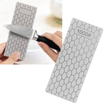 Diamond Sharpening Stone Rectangle Diamond Knife Sharpening Plate Whetstone Grindstone Grinder Tool for Kitchen 1000 Grit