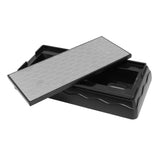 Sharpening Stone 1302B 600/1200 Grit Double Sided Skid Resistant Base Knife Polishing Tool for Kitchen - Top-Down View