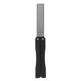 Knife Sharpener Foldable Fan Shaped Adamas Material Lightweight Portable Knife Sharpener for Outdoor Home Black