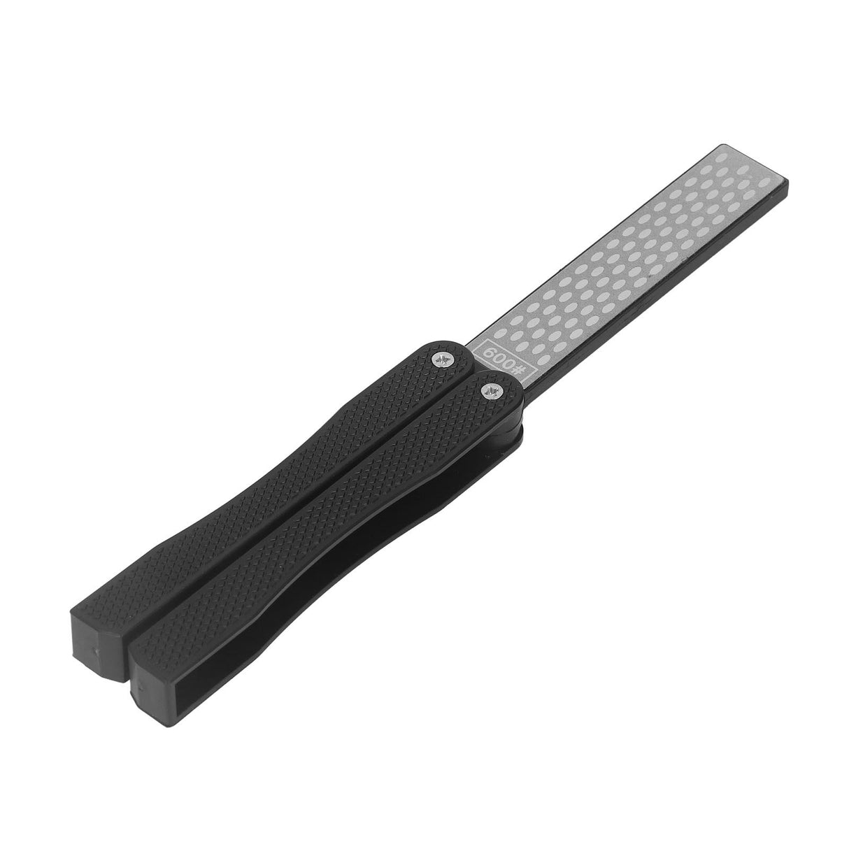 Knife Sharpener Foldable Fan Shaped Adamas Material Lightweight Portable Knife Sharpener for Outdoor Home Black