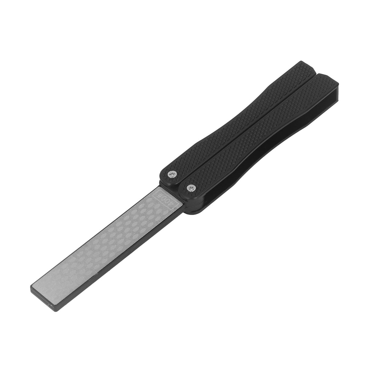 Knife Sharpener Foldable Fan Shaped Adamas Material Lightweight Portable Knife Sharpener for Outdoor Home Black