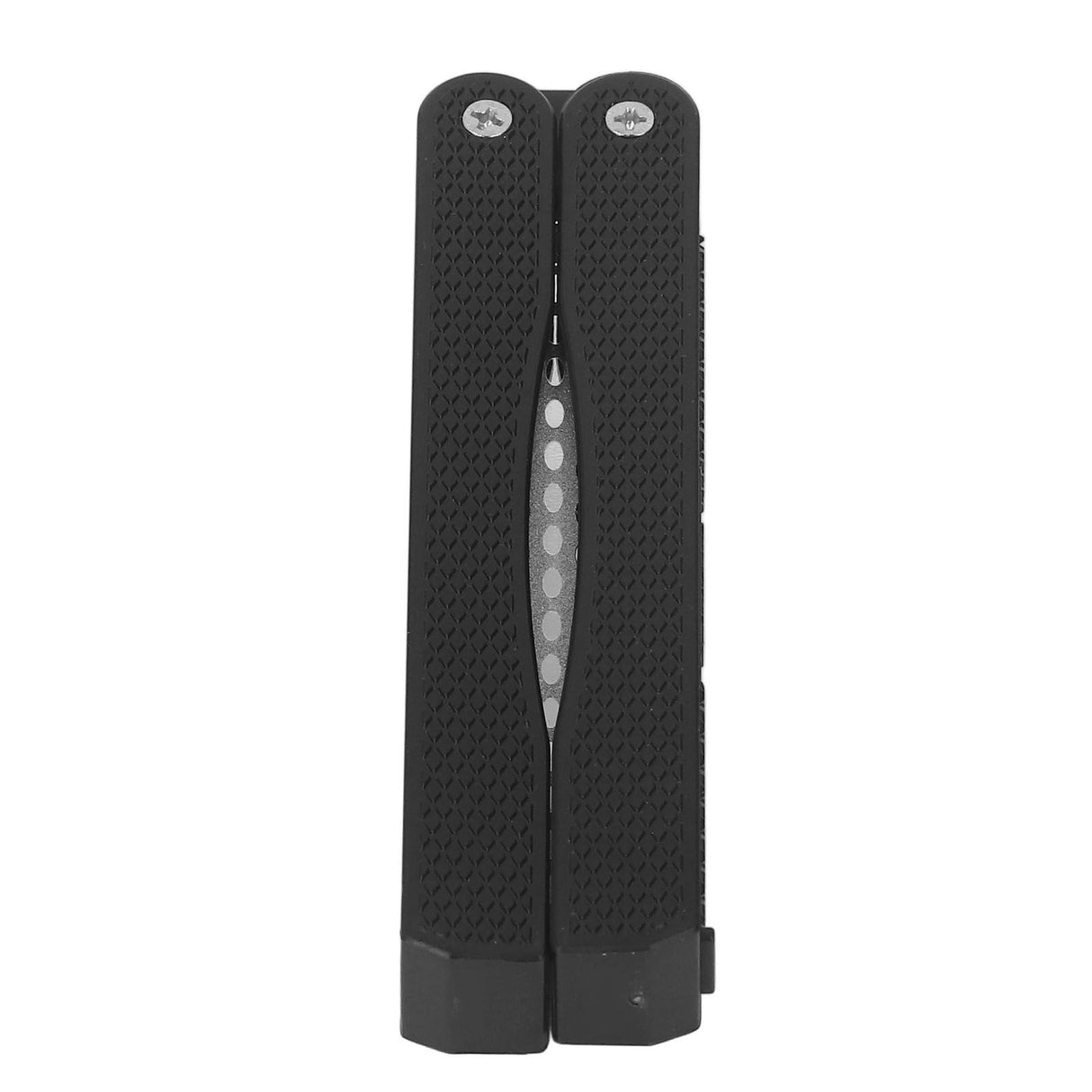 Knife Sharpener Foldable Fan Shaped Adamas Material Lightweight Portable Knife Sharpener for Outdoor Home Black