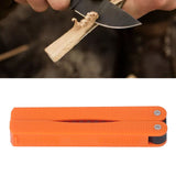 Knife Sharpener Foldable Fan Shaped Adamas Material Lightweight Portable Knife Sharpener for Outdoor Home Orange - Extra Image