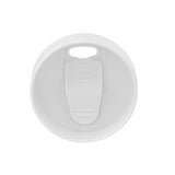 16oz Plastic Tumblers with Lids and Straws Frosting Matte Plastic Drinking Cups for Outdoor Sports White
