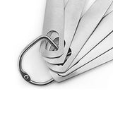 6pcs Measuring Spoon Set Thickened Clear Engraving Scale Stainless Steel Measuring Tablespoons for Seasoning