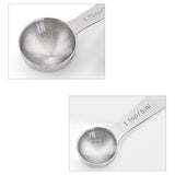 6pcs Measuring Spoon Set Thickened Clear Engraving Scale Stainless Steel Measuring Tablespoons for Seasoning