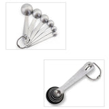 6pcs Measuring Spoon Set Thickened Clear Engraving Scale Stainless Steel Measuring Tablespoons for Seasoning - Extra Image