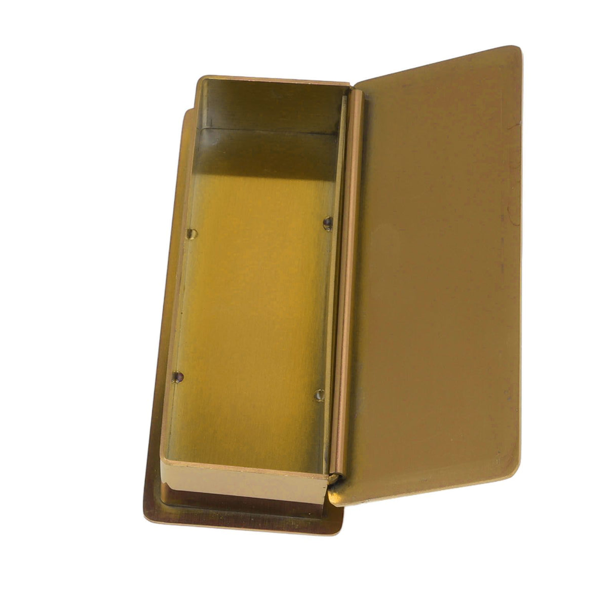 Toothpick Holder Stainless Steel Rectangular Toothpick Holder with Lid for Home Bar Hotel Restaurant Gold