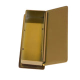 Toothpick Holder Stainless Steel Rectangular Toothpick Holder with Lid for Home Bar Hotel Restaurant Gold - 45-Degree Angle