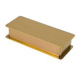 Toothpick Holder Stainless Steel Rectangular Toothpick Holder with Lid for Home Bar Hotel Restaurant Gold