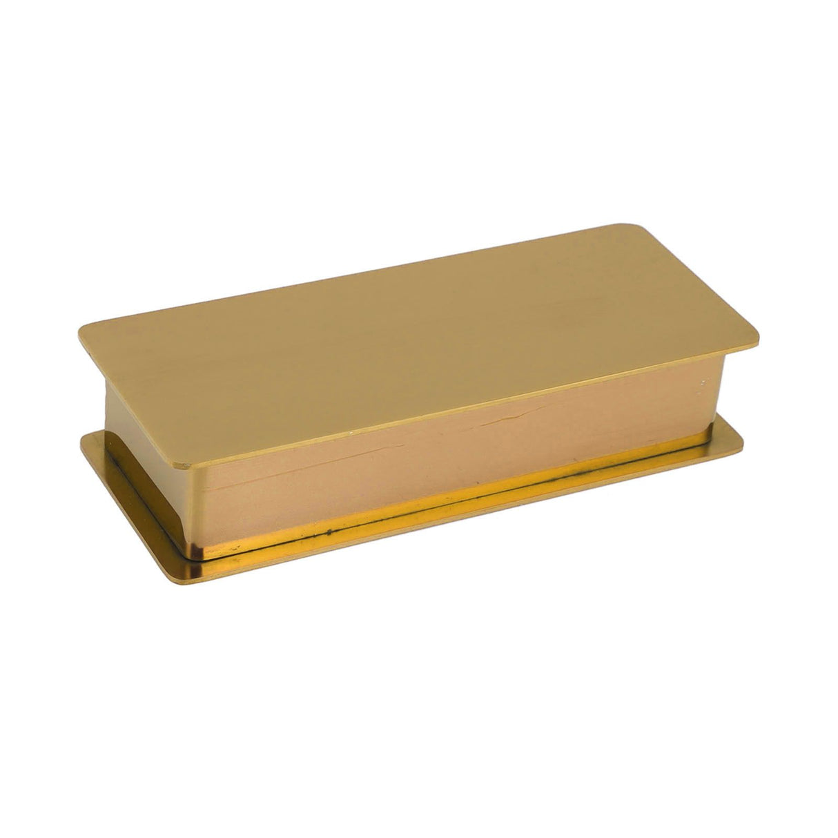 Toothpick Holder Stainless Steel Rectangular Toothpick Holder with Lid for Home Bar Hotel Restaurant Gold