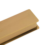 Toothpick Holder Stainless Steel Rectangular Toothpick Holder with Lid for Home Bar Hotel Restaurant Gold
