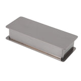 Toothpick Holder Stainless Steel Rectangular Toothpick Holder with Lid for Home Bar Hotel Restaurant Silver