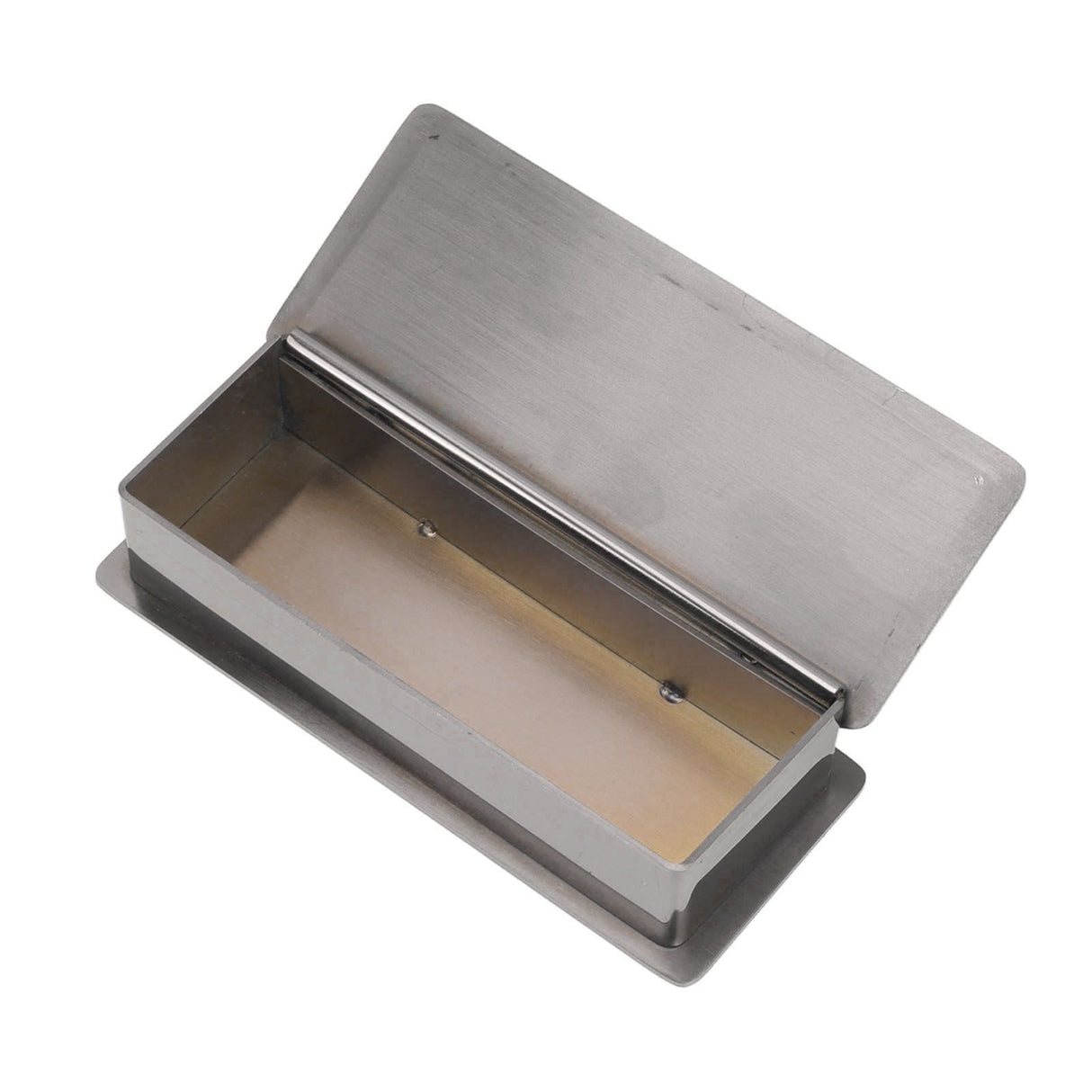 Toothpick Holder Stainless Steel Rectangular Toothpick Holder with Lid for Home Bar Hotel Restaurant Silver