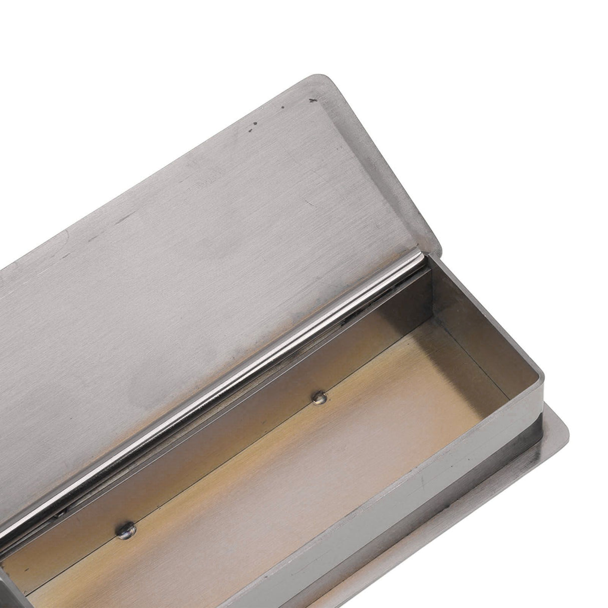 Toothpick Holder Stainless Steel Rectangular Toothpick Holder with Lid for Home Bar Hotel Restaurant Silver