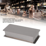 Toothpick Holder Stainless Steel Rectangular Toothpick Holder with Lid for Home Bar Hotel Restaurant Silver - Extra Image
