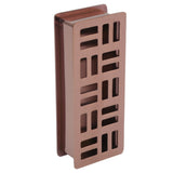 Stainless Steel Toothpick Holder Hollowed Out Rust Prevention Rectangle Toothpick Box for Restaurant Hotels Rose Gold - Top-Down View