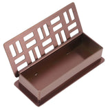 Stainless Steel Toothpick Holder Hollowed Out Rust Prevention Rectangle Toothpick Box for Restaurant Hotels Rose Gold - 45-Degree Angle