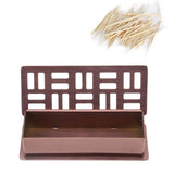 Stainless Steel Toothpick Holder Hollowed Out Rust Prevention Rectangle Toothpick Box for Restaurant Hotels Rose Gold - Extra Image