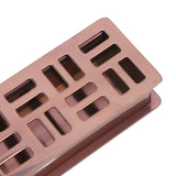Stainless Steel Toothpick Holder Hollowed Out Rust Prevention Rectangle Toothpick Box for Restaurant Hotels Rose Gold