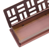 Stainless Steel Toothpick Holder Hollowed Out Rust Prevention Rectangle Toothpick Box for Restaurant Hotels Rose Gold