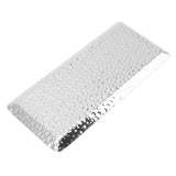 25x11cm Towel Hammered Trays Stainless Steel Multi Purpose Dishwasher Safe Dessert Tray Plate for Home Restaurant Silver - Extra Image