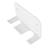 Coffee Bottomless Handle Ear Bracket Space Saving Universal Portafilter Handle Hanger with Adhesive for Coffee Machine White - Rear View