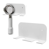 Coffee Bottomless Handle Ear Bracket Space Saving Universal Portafilter Handle Hanger with Adhesive for Coffee Machine White - Extra Image