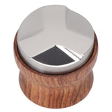 Coffee Distributor Stainless Steel Rosewood Coffee Tamper Leveler for Coffee Accessories 51mm / 2.0in - Close-Up Angle