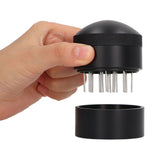 Coffee Needle Distributor Rust Resistant Stainless Steel Needle Coffee Stirrer with Base for Cafes Home 53MM