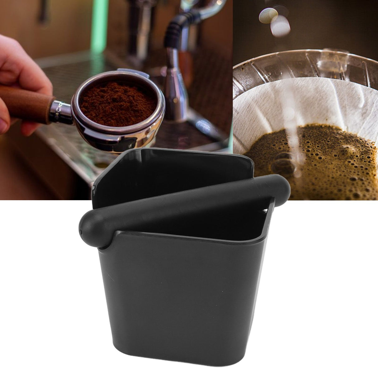 Coffee Knocking Slag Bucket Home Semi Automatic Coffee Machine Powder Grounds Box Plastic Slag Dumping Appliance