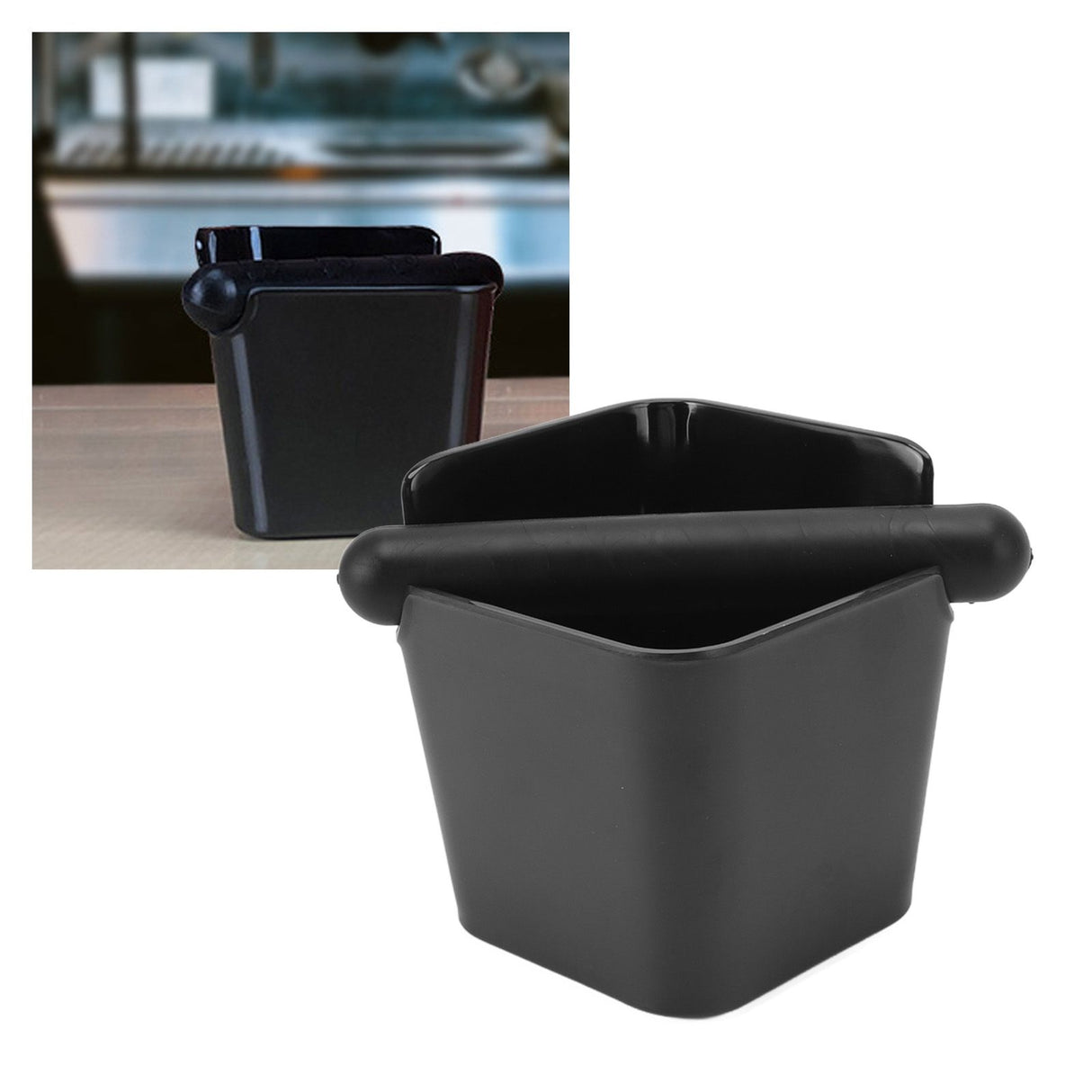 Coffee Knocking Slag Bucket Home Semi Automatic Coffee Machine Powder Grounds Box Plastic Slag Dumping Appliance