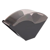 Coffee Filter Paper Storage Holder Hand Brewed Coffee Filter for V60 Fan Shaped Dustproof Box Cafe Filter Paper Dispenser Rack - Close-Up Angle
