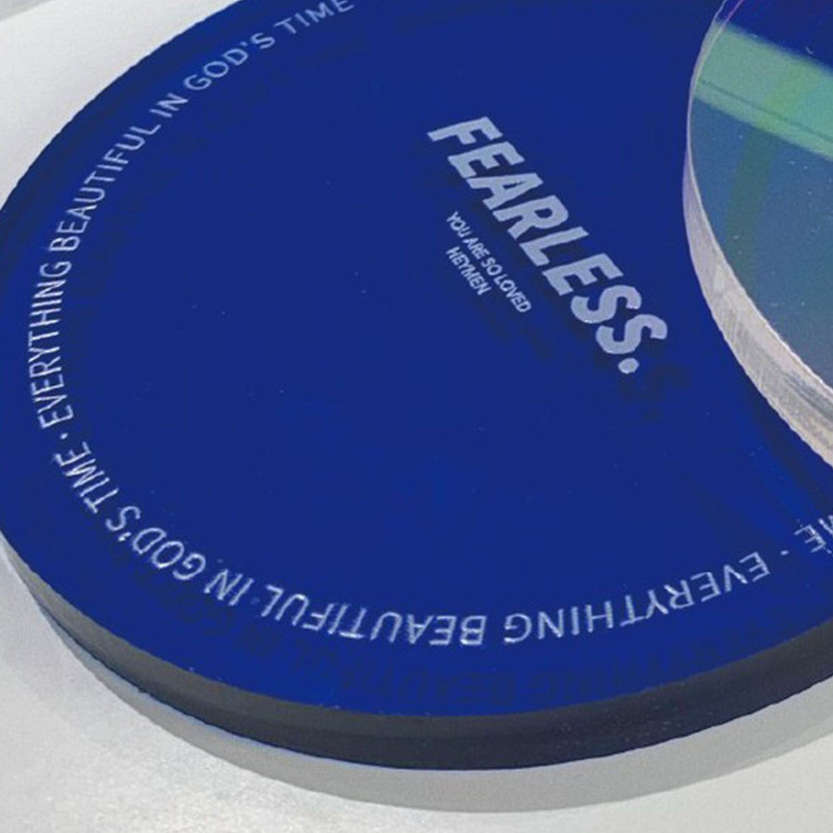 Cup Coasters Minimalist Heat Insulation Decorative Acrylic Coaster for Advertising Accessories Home Blue