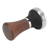 51mm Coffee Tamper Food Grade Stainless Steel Pressure Tamper with Wooden Handle for Coffee Tools - Low Angle