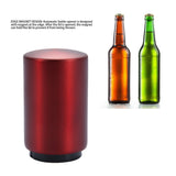 Automatic Bottle Opener Magnetic Stainless Steel Push Down Bottle Lid Opening Tool for Beer Glass Beverage Bottle Red - Extra Image