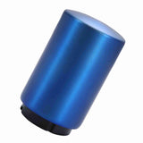 Automatic Bottle Opener Magnetic Stainless Steel Push Down Bottle Lid Opening Tool for Beer Glass Beverage Bottle Blue - Front View