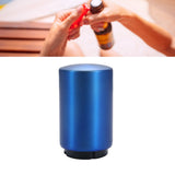 Automatic Bottle Opener Magnetic Stainless Steel Push Down Bottle Lid Opening Tool for Beer Glass Beverage Bottle Blue - 45-Degree Angle