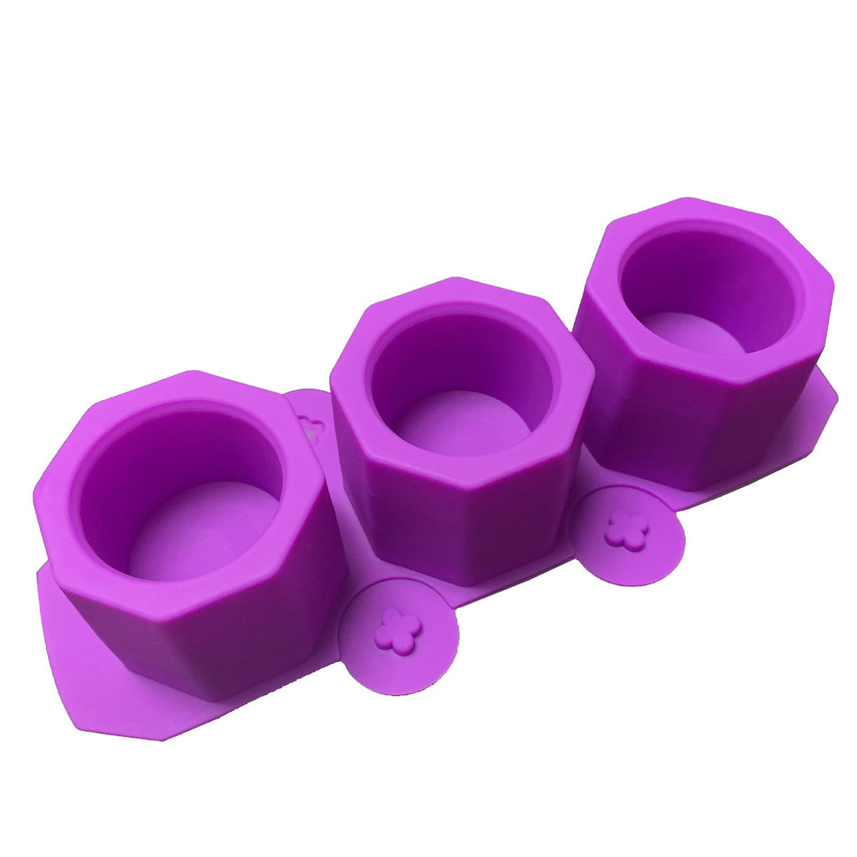 3 Pcs Silicone Planter Mold For Making Concrete Flower Pots DIY Succulent Plants Blue Pink Purple