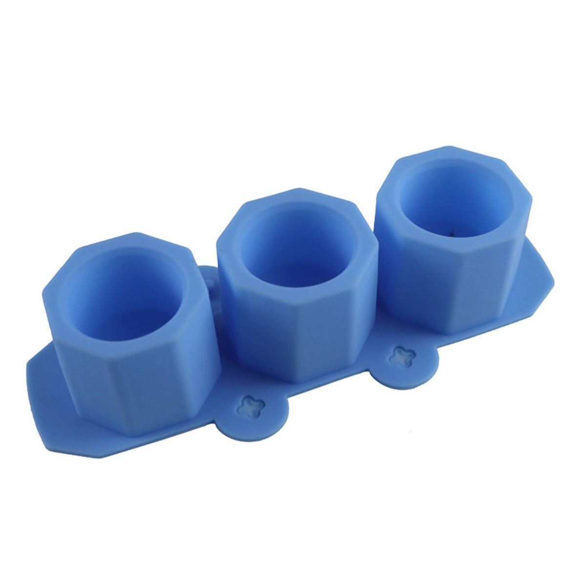 3 Pcs Silicone Planter Mold For Making Concrete Flower Pots DIY Succulent Plants Blue Pink Purple