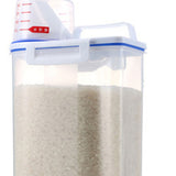 Rice Storage Barrel 2KG Capacity BPA Free Airtight Cereal Container with Measuring Cup Lid for Grain Flour Nuts - Extra Image
